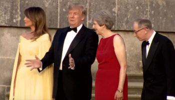 Donald Trump se reúne con Theresa May en el Blenheim Palace