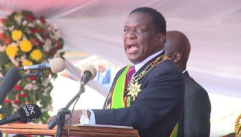 Presidente electo de Zimbabwe toma juramento