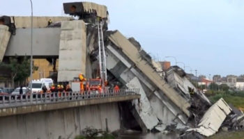 Colapso de puente en Italia mató a decenas de personas