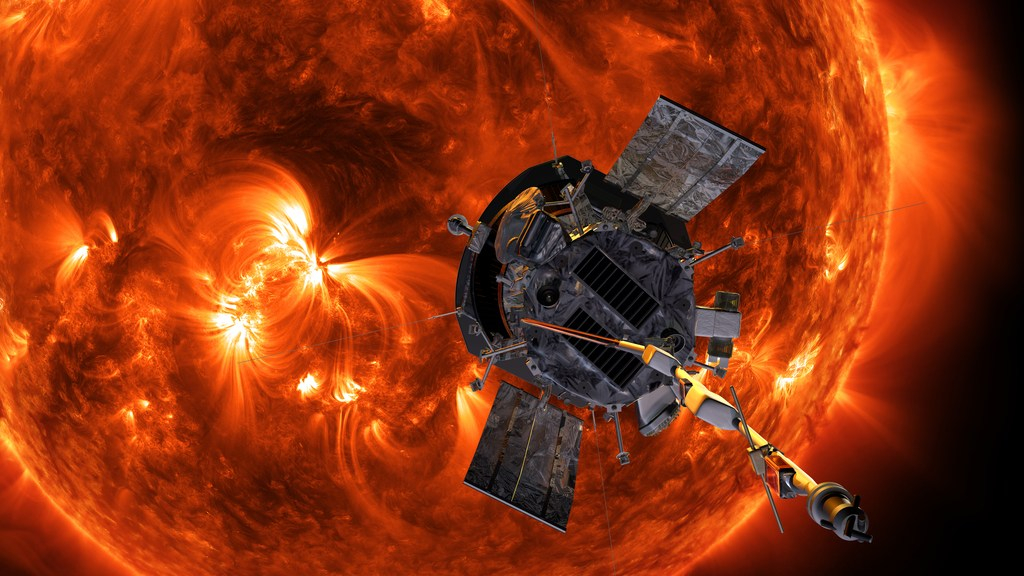 Sonda Solar Parker. (NASA _ Johns Hopkins APL _ Steve Gribben)