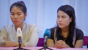 Esposas de reporteros de Reuters encarceladas en Myanmar piden su liberación