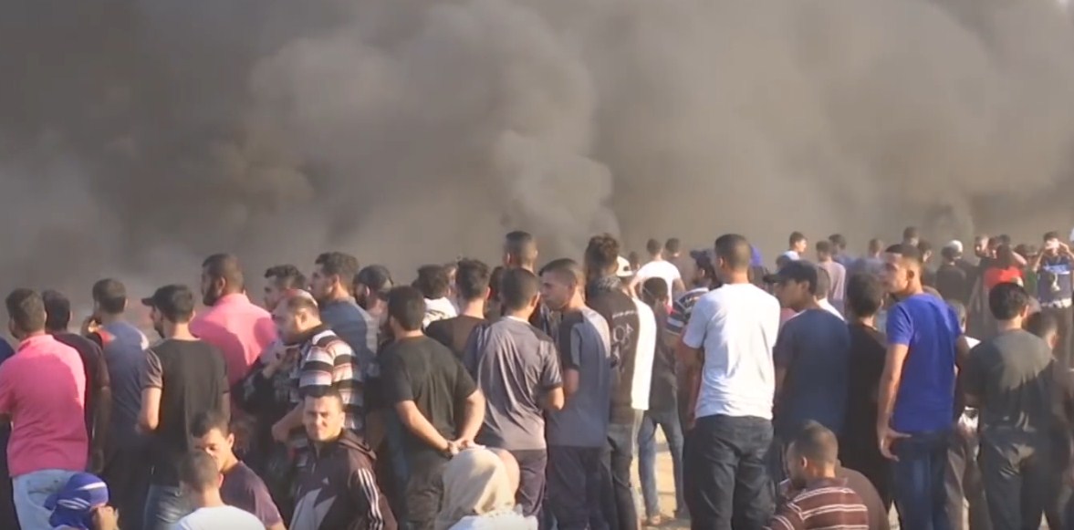 7 palestinos muertos en protestas en la frontera de Gaza