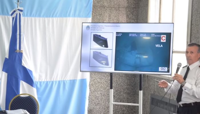 Submarino argentino encontrado parcialmente 'implosionado' después de un año de búsqueda.