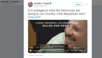 Demócratas y algunos republicanos atacaron anuncio racista de Trump en Twitter