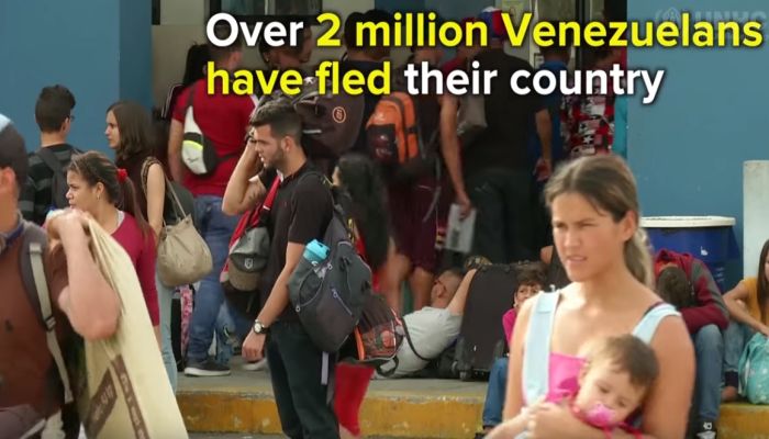 Éxodo de migrantes venezolanos llega a 3 millones.
