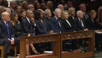 Figuras mundiales rinden respeto a George H W Bush en su funeral