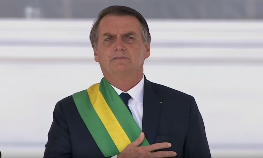 Bolsonaro juramentado presidente de Brasil.