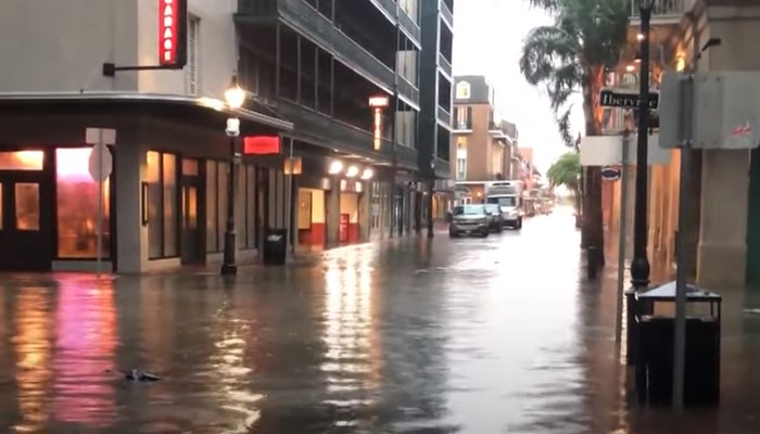Nueva Orleans bajo agua, tormenta Barry en el pronóstico.