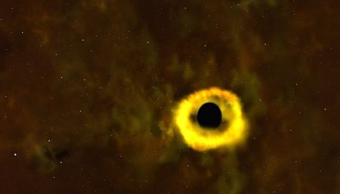 La NASA observa un agujero negro devorando una estrella.