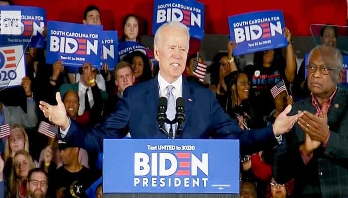 Joe Biden gana primaria demócrata de Carolina del Sur.