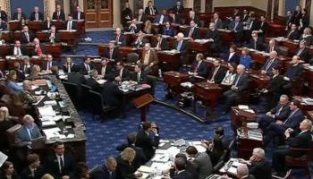 El Senado rechaza llamar a testigos en juicio a Trump