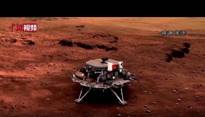 china aterriza rover en Marte