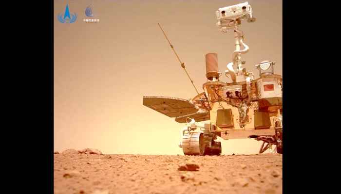 Explorador Zhurong envió más imágenes y sonidos de aterrizaje en Marte