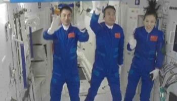 China envió otros 3 astronautas a su estación espacial