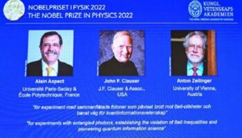 Premio Nobel de física va a 3 científicos por sus avances en mecánica cuántica