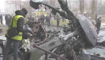 Accidente de helicóptero cerca de Kiev deja 16 muertos, incluido el ministro del Interior de Ucrania
