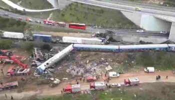 Colisión de trenes en Grecia deja al menos 36 muertos y decenas de heridos